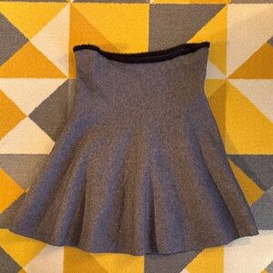 Zara Gray Skater Skirt